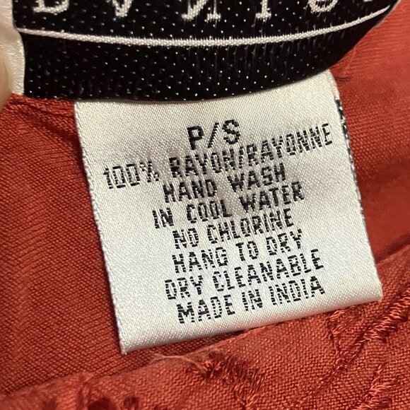 Y2K Daniel Laurent Maxi Dress Womens S Red Floral Embroidered Boho Fairy Vintage - Picture 4 of 10